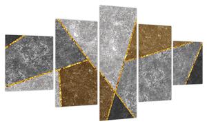 Obraz - Imitacja materiałów (125x70 cm)