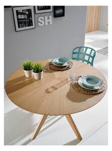 Stół w dekorze drewna dębowego sømcasa Carmel, ⌀ 120 cm