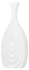Ceramiczny wazon dekoracyjny 39 cm ozdoba stołu biały Thapsus Beliani
