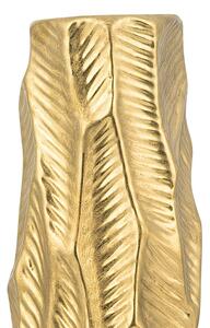 Dekoracyjny wazon kamionkowy 37 cm ozdoba stołu złoty Zafar Beliani