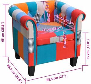 Fotel patchworkowy