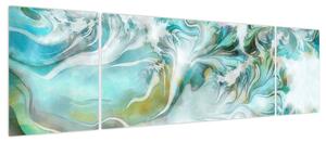 Obraz - Malowanie abstrakcyjnych wzorów (170x50 cm)