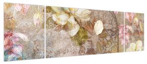 Obraz - Ozdoba kwiatowa (170x50 cm)