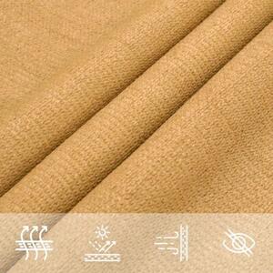 Żagiel przeciwsłoneczny, 160 g/m², piaskowy, 3x4x5 m, hdpe