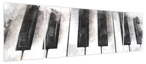 Obraz - Fortepian, akwarela (170x50 cm)