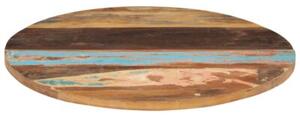 Okrągły blat stołu, 80 cm, 25-27 mm, lite drewno odzyskane
