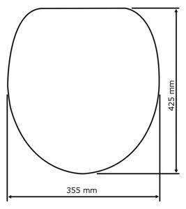Deska sedesowa z łatwym domknięciem Wenko Beech Nature, 43x37 cm