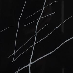 Nowoczesny stolik kawowy czarny blat z efektem marmuru 100 x 60 cm Delano Beliani