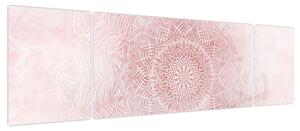 Obraz - Różowa mandala (170x50 cm)