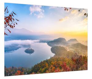 Obraz - Jezioro Bled (70x50 cm)