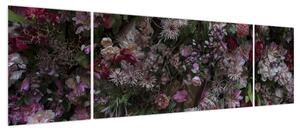 Obraz - Ściana kwiatowa (170x50 cm)