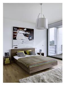 Brązowe łóżko TemaHome Float, 180x200 cm