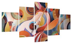 Obraz - Muzyczny abstrakt (125x70 cm)