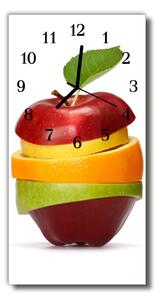 Zegar Szklany Pionowy Kuchnia Owoc jabłko kolorowy