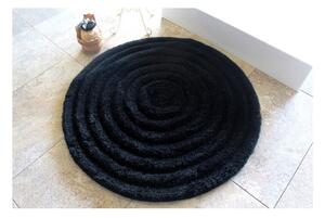 Dywanik łazienkowy Round Black, Ø 90 cm
