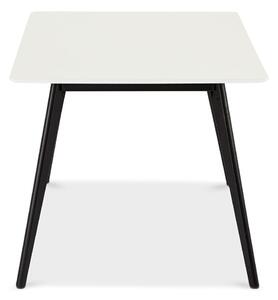 Biały stół z czarnymi nogami Furnhouse Life, 160x90 cm
