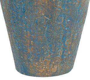 Wazon dekoracyjny ceramiczny złoto-turkusowy Massa Beliani