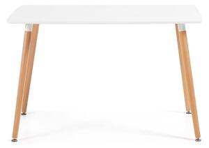 Stół do jadalni z drewna bukowego Kave Home Daw, 120 x 75 cm