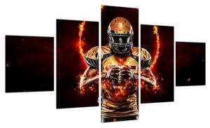 Obraz - Zawodnik futbolu amerykańskiego (125x70 cm)