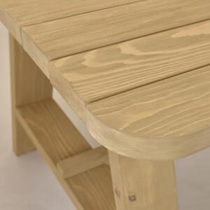 Stół ogrodowy z jodłowym drewnem 200 x 100 cm