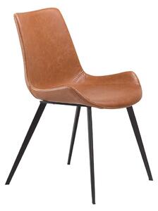 Brązowe krzesło z imitacji skóry DAN–FORM Denmark Hype