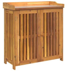 Nowoczesna szafka ogrodowa z litego drewna akacjowego 93x41,5x98 cm