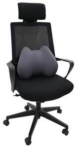 Ergonomiczna poduszka na plecy z piankÄ memory w szarym kolorze