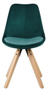Zestaw 2 zielononiebieskich krzeseł Actona Dima Velvet