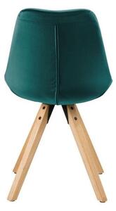 Zestaw 2 zielononiebieskich krzeseł Actona Dima Velvet