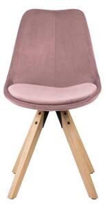 Zestaw 2 różowych krzeseł Actona Dima Velvet
