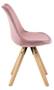 Zestaw 2 różowych krzeseł Actona Dima Velvet