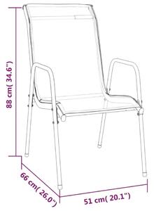 Zestaw dwóch lekkich krzeseł ogrodowych - Melissa