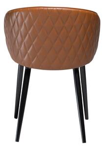 Brązowe krzesło ze skóry ekologicznej DAN-FORM Denmark Dual