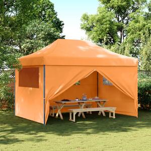 Namiot imprezowy typu pop-up z 4 ściankami, pomarańczowy