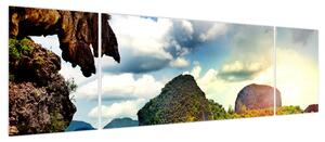 Obraz - Zatoka Phang Nga (170x50 cm)