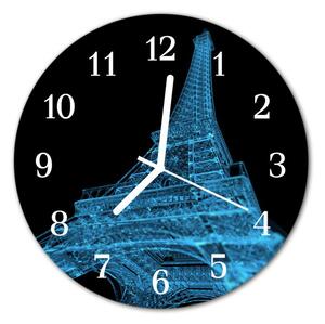 Zegar ścienny okrągły Wieża Eiffla w Paryżu