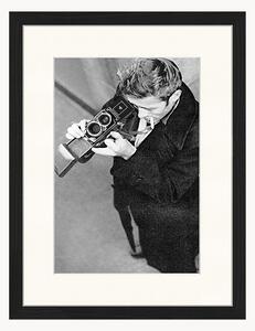 Oprawiony druk cyfrowy James Dean with Camera