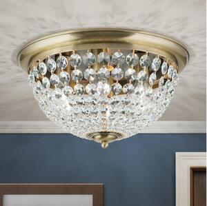 Orion Orion DLU 1840/47- Plafon kryształowy PLAFOND 6xE27/40W/230V śr. 47 cm brąz OR0079