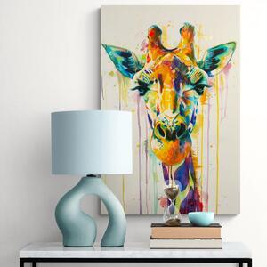 Obraz żyrafa z imitacją obrazu