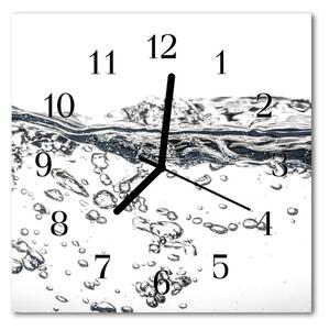 Zegar szklany kwadratowy Woda
