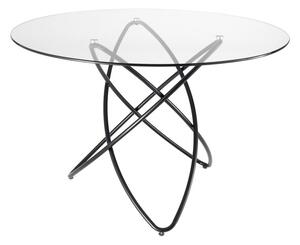 Stół z blatem ze szkła hartowanego Tomasucci Hula Hoop, ⌀ 120 cm