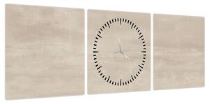 Obraz - Naturalny marmur (z zegarem) (90x30 cm)