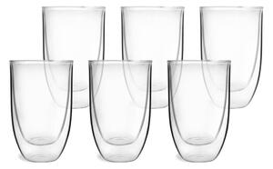 Zestaw 6 szklanek z podwójną ścianką Vialli Design NATALIE, 350 ml