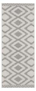 Szaro-kremowy dywan odpowiedni na zewnątrz NORTHRUGS Isle, 70x200 cm
