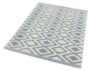 Niebiesko-kremowy dywan odpowiedni na zewnątrz NORTHRUGS Isle, 70x140 cm