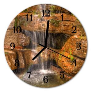 Zegar ścienny okrągły Wodospad