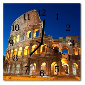 Zegar szklany kwadratowy Koloseum