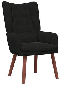 Fotel czarny 63 x 67 x 94 cm aksamit