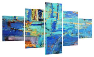 Obraz - Abstrakcyjny obraz olejny (125x70 cm)