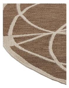 Brązowy dywan odpowiedni na zewnątrz Floorita Tondo, ⌀ 194 cm